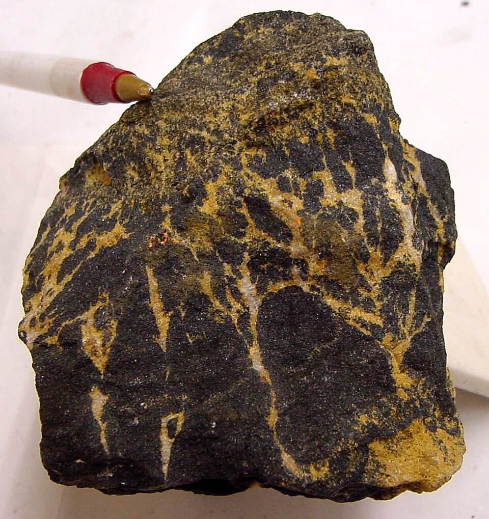 A chromite mineral specimen from the USGS collection