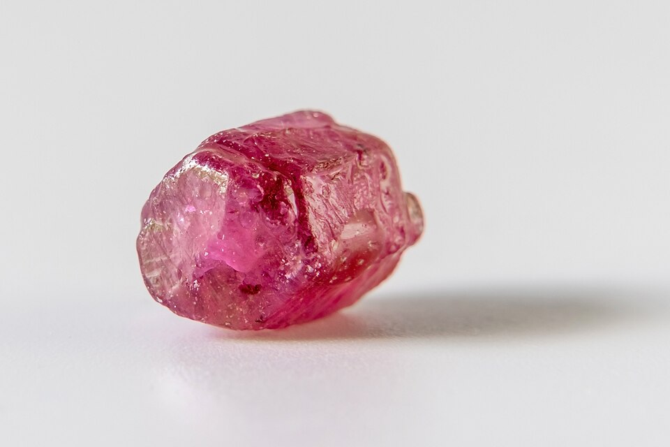 A ruby crystal specimen
